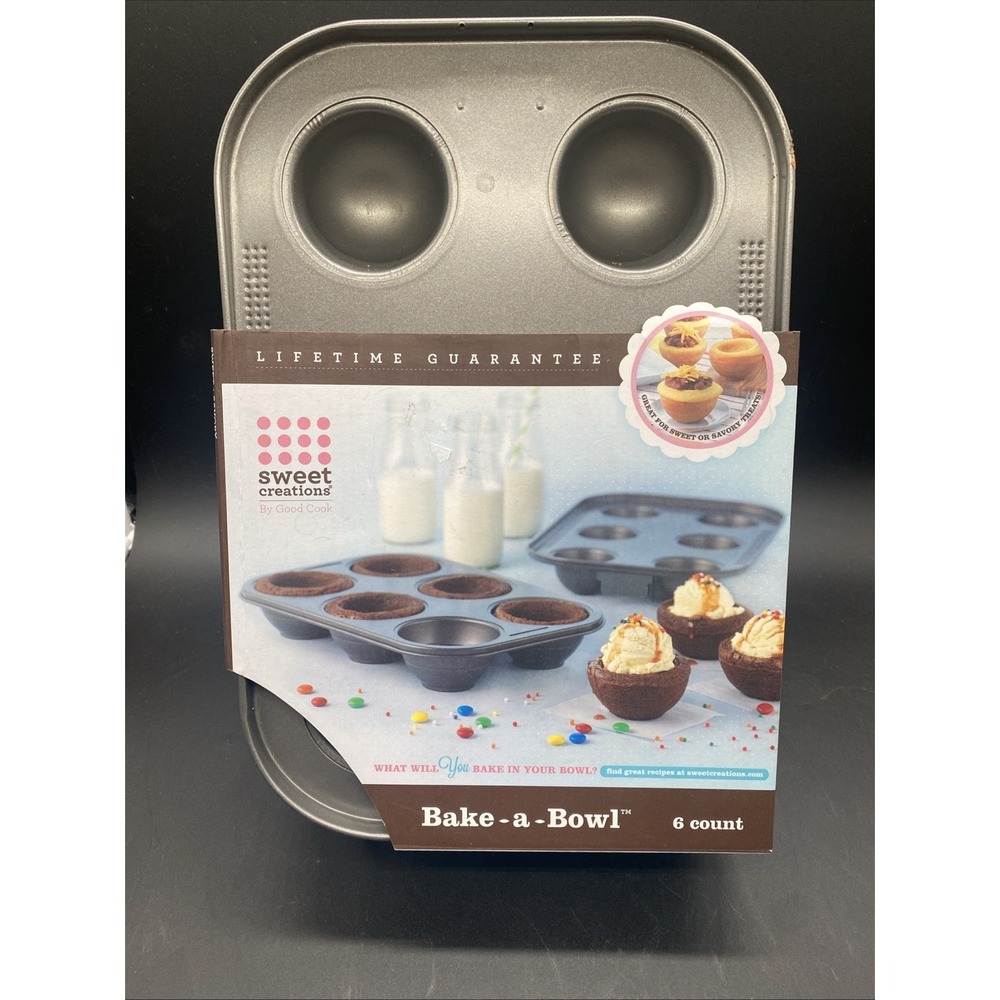 Sweet Creations By Good Cook- Bake A Bowl- 6 Count